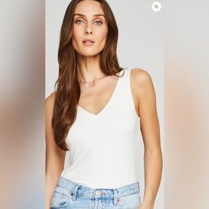 GENTLE FAWN - NWOT - Starling V-Neck Tank in White - size XL